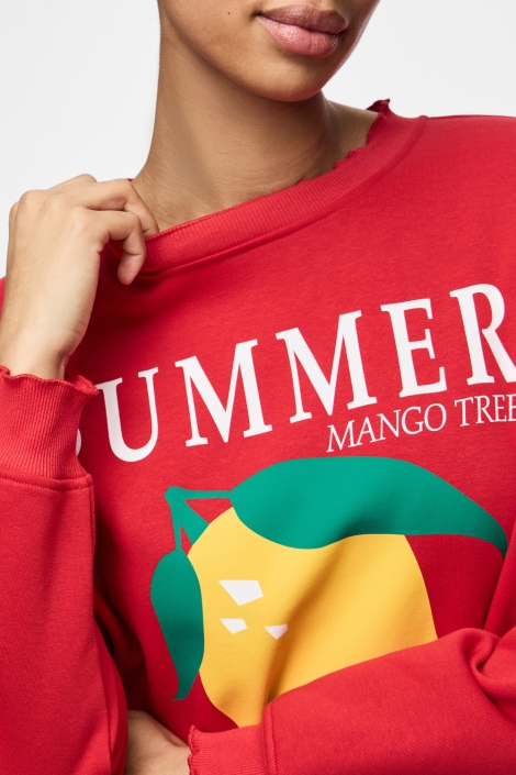 Pieces pcmaliah ls print sweat bc